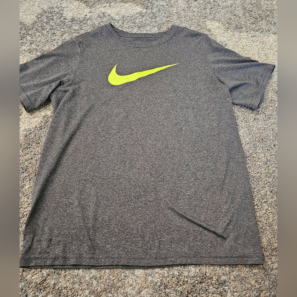 YXL Grey Nike Dri-fit shirt